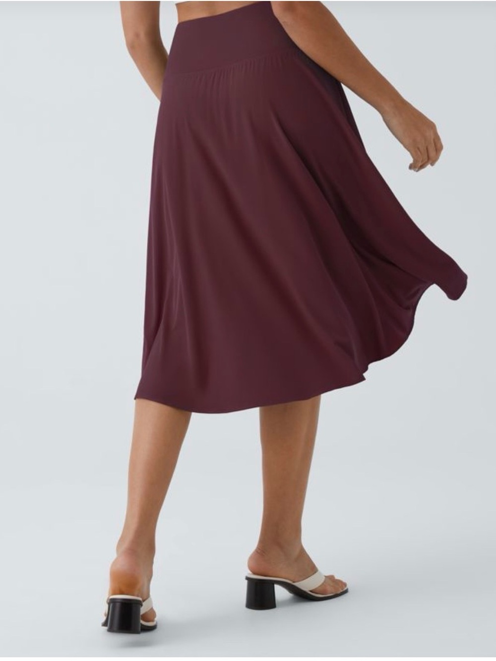 Halara Breezeful High Waisted Asymmetric Ruffle High Low Flowy 2-in1 QuickDry 2X - Picture 5 of 6